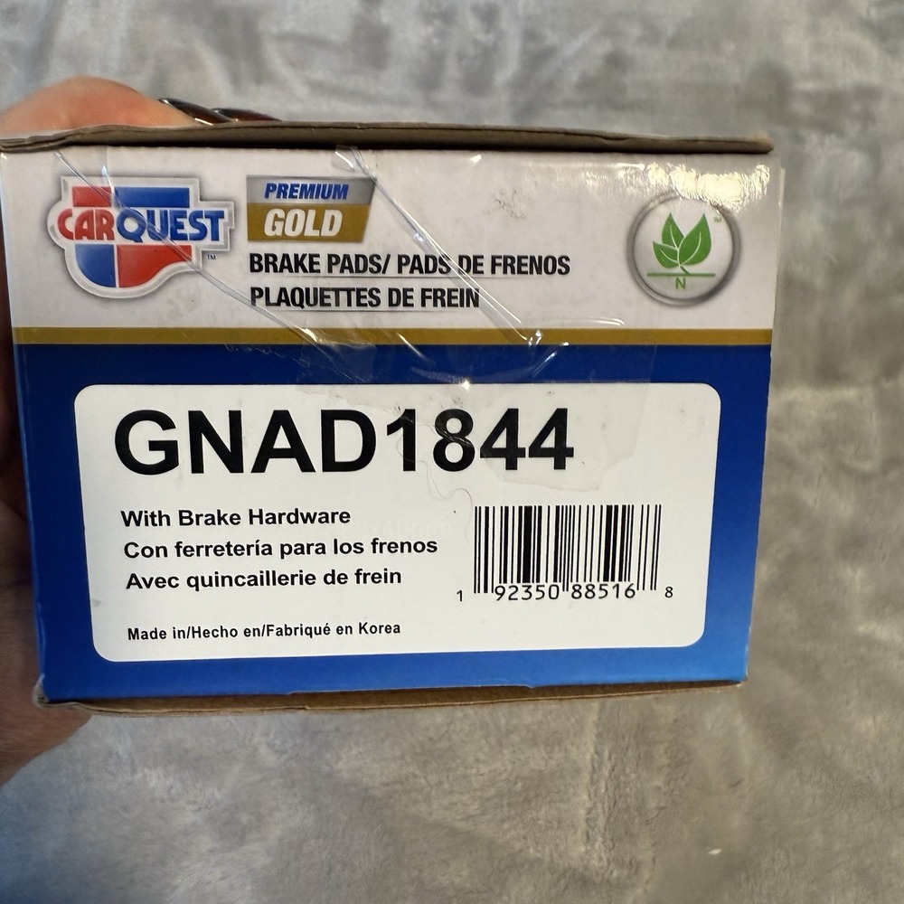 Disc Brake Pad Set-Premium‎ Gold Ceramic Brake Pads CARQUEST GNAD1844